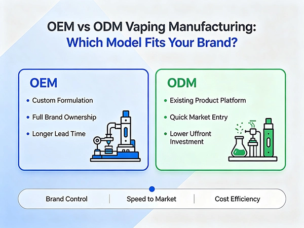 OEM vs ODM Vape Manufacturing: Which Model Fits Your Brand